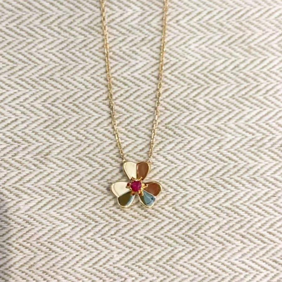 [Elite]FRIVOLE GOLD FLOWER NECKLACE