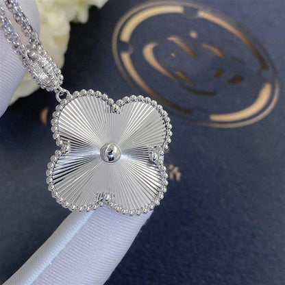 [Elite]CLOVER 25MM SILVER BIG CLOVER NECKLACE