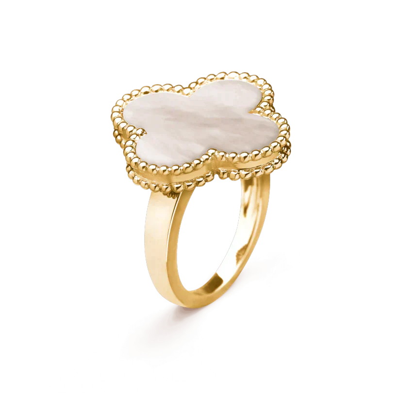 [Elite]CLOVER WHITE MOP RING