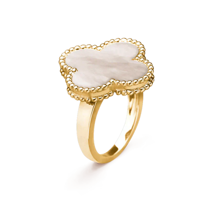 [Elite]CLOVER WHITE MOP RING
