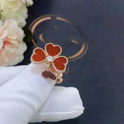 [Elite]SWEET CLOVER CARNELIAN RING