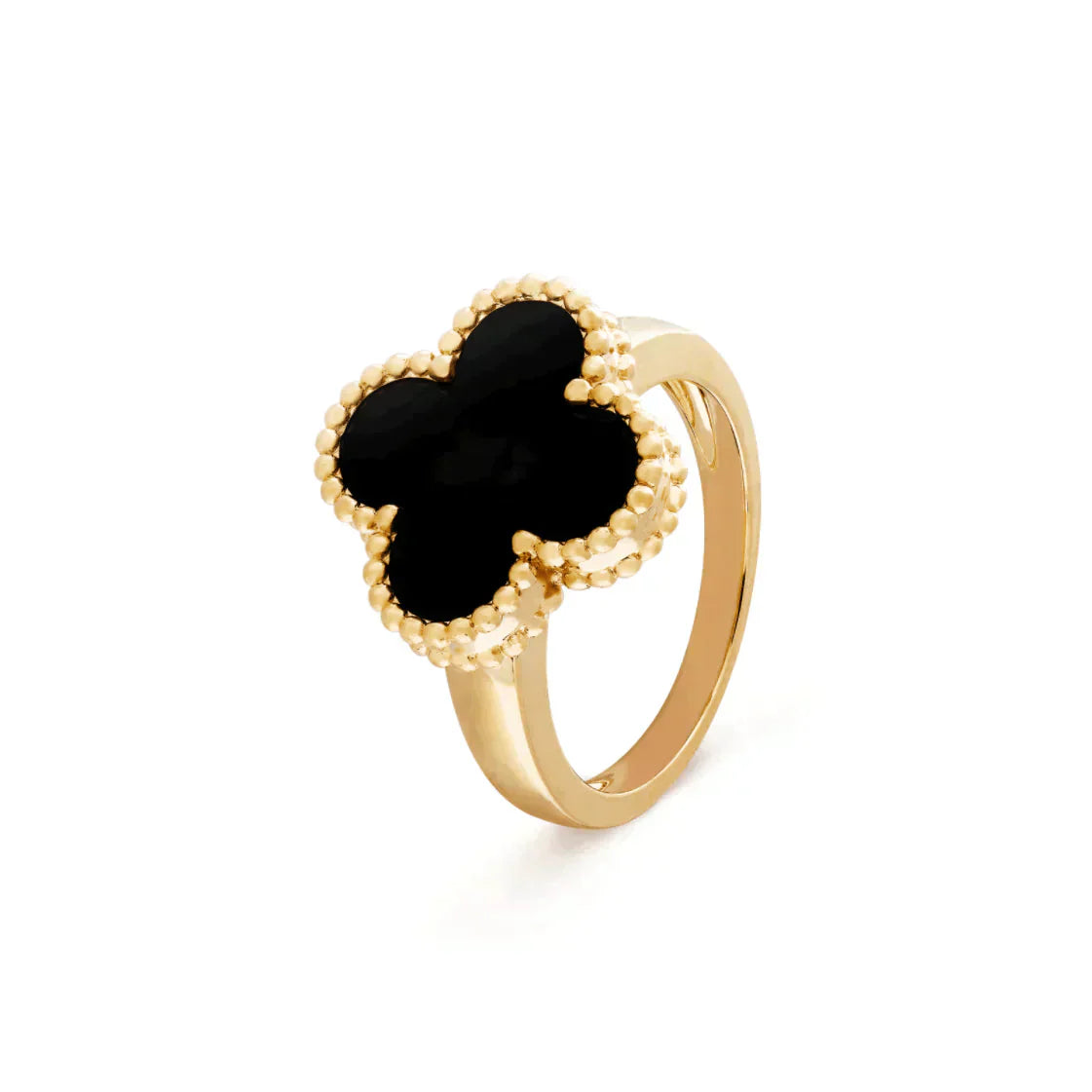 [Elite]CLOVER ONYX RING