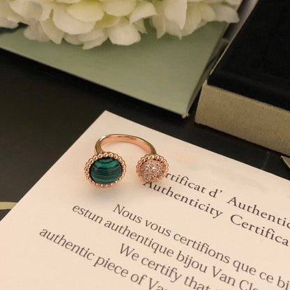 [Elite]PERLEE COULEURS DIAMOND ROSE GOLD BETWEEN THE FINGER RING