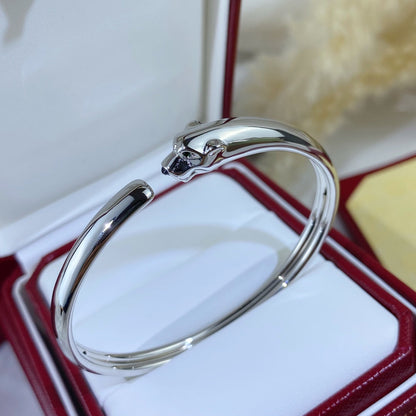 [Elite]PANTHERE SILVER OPEN BRACELET