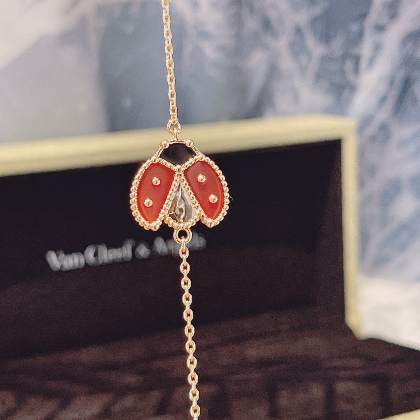 [Elite]LUCKY SPRING 1 MOTIF PINK GOLD BRACELET