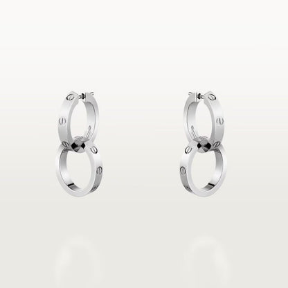 [Elite]LOVE 3.3MM DANGLE EARRINGS
