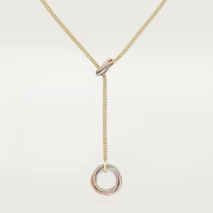 [Elite]TRINITY DIAMONDS NECKLACE