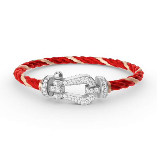 [Elite]FORCE LARGE HORSESHOE FULL DIAMOND BRACELET SILVER